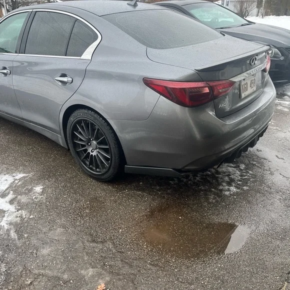 2014-2023 Infiniti Q50 Rear Side Skirts Rear Spats - Picture 6 of 7